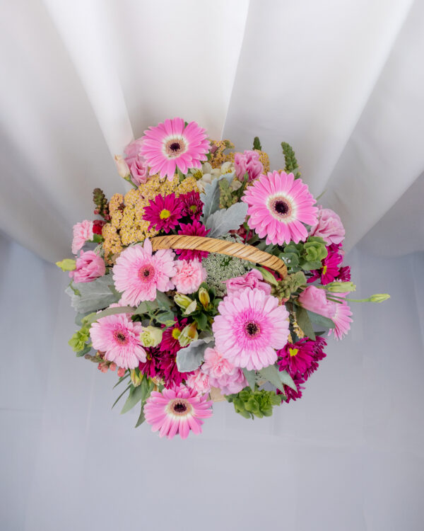 Canasta con Gerberas Margarita - Image 2